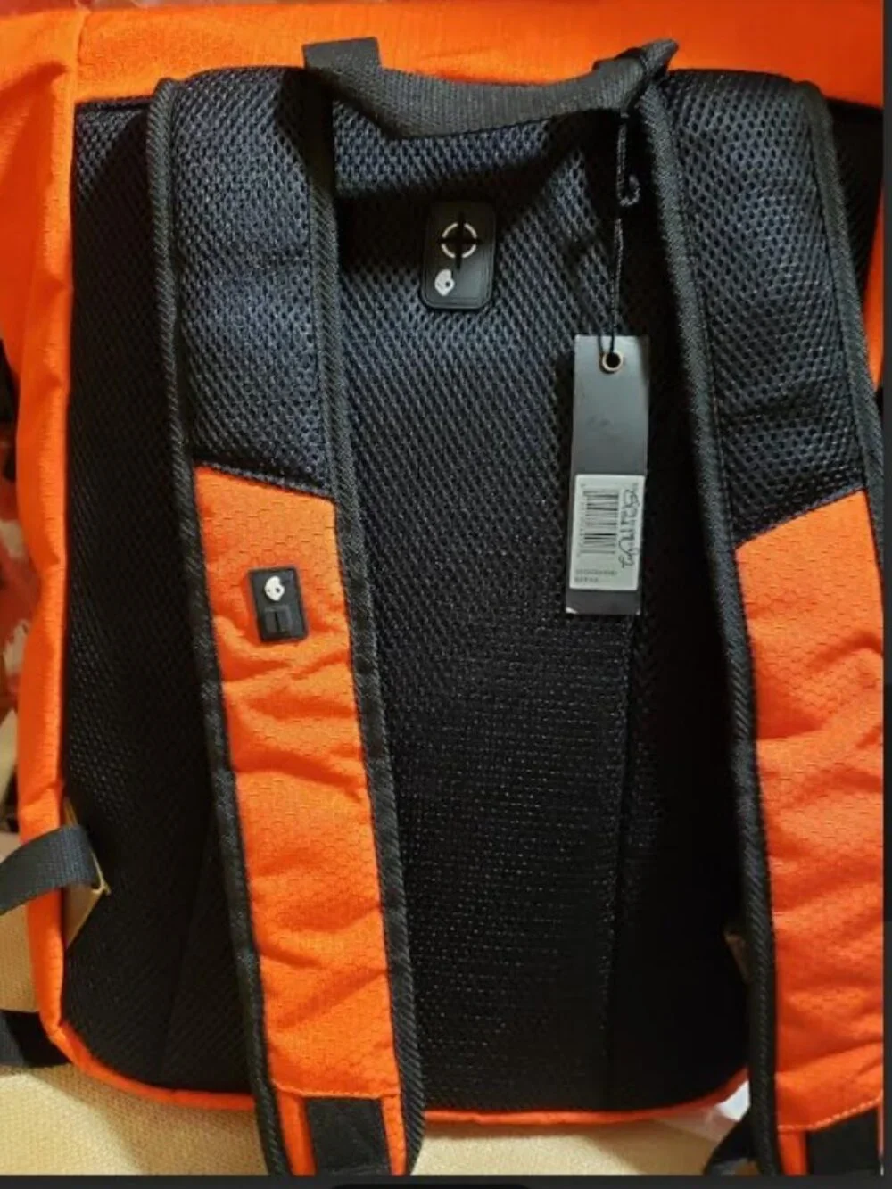 Skullcandy Burnt Orange Tech Laptop Backpack School Travel Daypack NWT